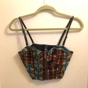 Multicolored Crop Top